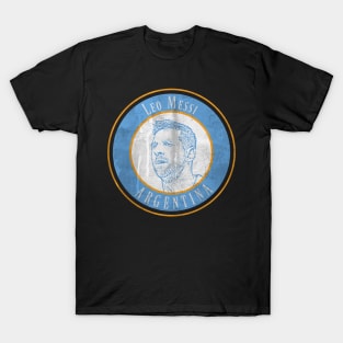 Leo messi circle stamp vintage T-Shirt